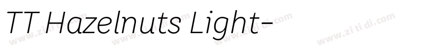 TT Hazelnuts Light字体转换